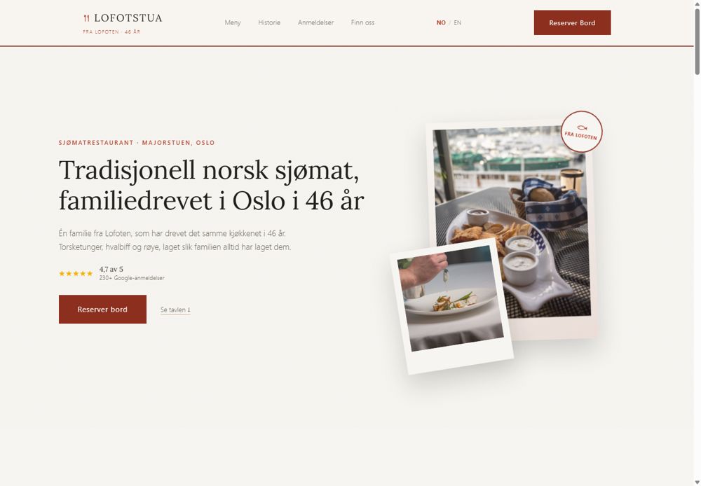 Web stranica Lofotstua